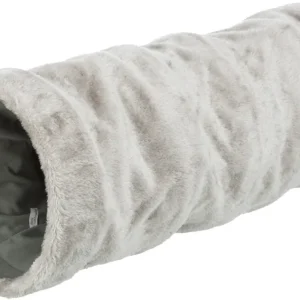 TRIXIE Spieltunnel Plüsch Ø 22 x 60 cm grau Nur Heute